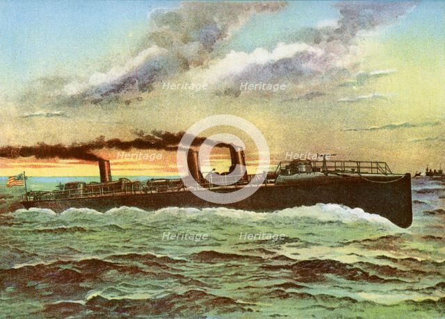 USS 'Porter', American torpedo boat, 1898. Artist: Unknown