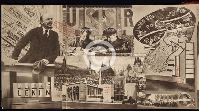 USSR. Catalogue of the Soviet pavilion at the International Press Exhibition, Cologne, 1928. Artist: Lissitzky, El (1890-1941)