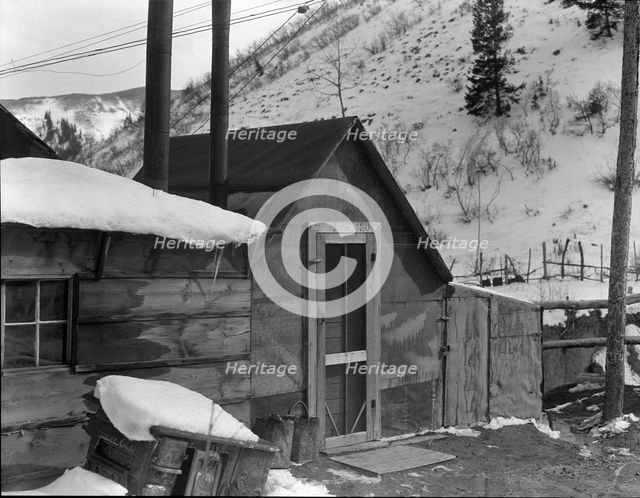 Utah coal miner's house, Consumers, near Price, Utah, 1936. Creator: Dorothea Lange.