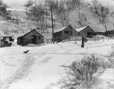 Utah coal town housing, Consumers near Price, Utah, 1936. Creator: Dorothea Lange