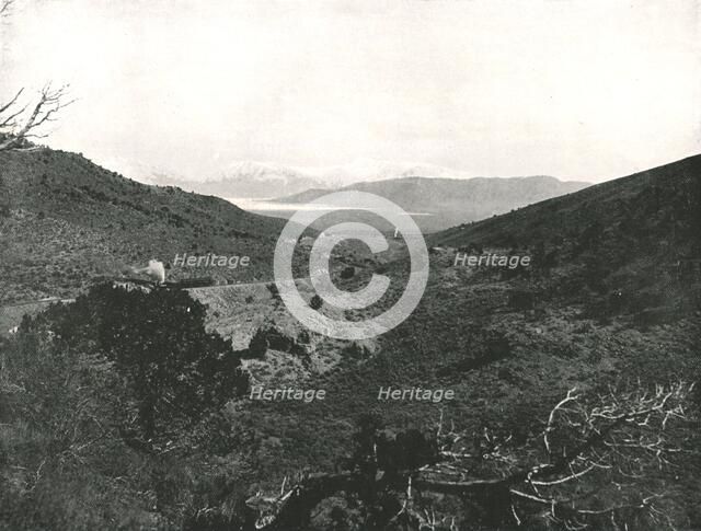 Utah Lake from Circle Point, Salt Lake City, USA, 1895.  Creator: Charles Roscoe Savage.