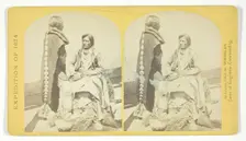 Ute Braves, of the Kah-poh-teh band, Northern New Mexico, in "full dress", 1874. Creator: Tim O'Sullivan
