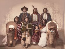 Ute Chief Severo and Family, c. 1885, published 1900. Creators: Detroit Photographic Company, Charles A. Nast