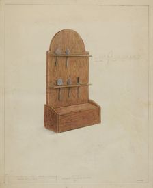Utensil Holder, c. 1936. Creator: Franklin C. Moyan