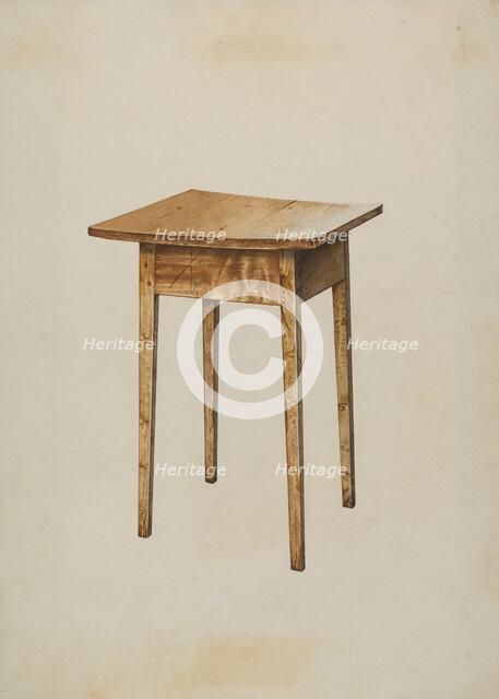 Utility Table, 1937. Creator: Henry Tomaszewski.