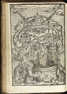 Utopia by Thomas More, 1518. Artist: Holbein, Ambrosius (1494-ca. 1520)