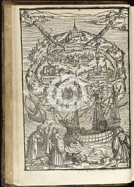 Utopia by Thomas More, 1518. Artist: Holbein, Ambrosius (1494-ca. 1520)