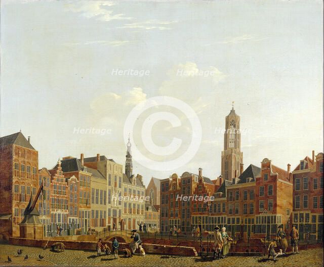 Utrecht Town Hall Bridge with Surroundings, 1779. Artist: Ouwater, Isaac (1748-1793)