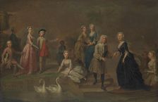Uvedale Tomkyns Price (1685-1764) and Members of His Family, possibly early 1730s. Creator: Bartholomew Dandridge