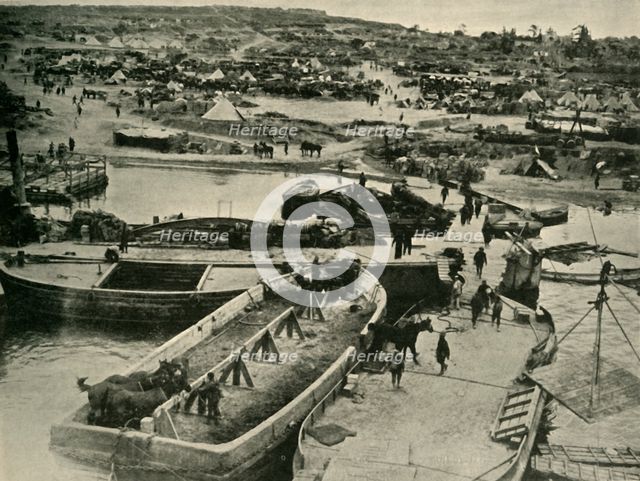 'V. Beach in British Hands', Gallipoli Campaign, First World War, 1915, (c1920). Creator: Wilfred Park.