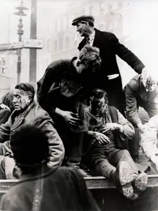 V-bomb incident in Farringdon Road, London, World War II, 1945. Creator: Unknown