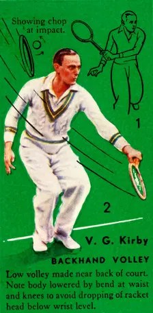 V. G. Kirby - Backhand Volley c1935. Creator: Unknown