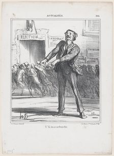 V'là ma cartouche, 1869. Creator: Honore Daumier