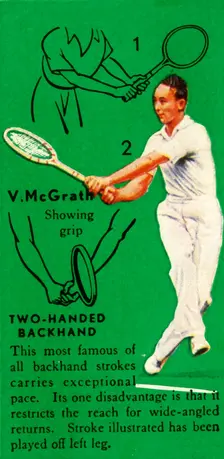 V. McGrath - Two-Handed Backhand c1935. Creator: Unknown