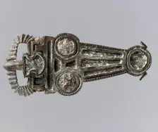 V-Shaped Buckle, Frankish, 7th century. Creator: Unknown