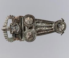 V-Shaped Buckle, Frankish, 7th century. Creator: Unknown