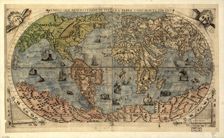 Vniversale descrittione di tvtta la terra conoscivta fin qvi, 1565. Creators: Paolo Forlani, Ferrando Bertelli