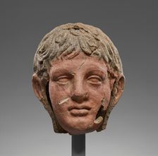 Votive Head of a Young Man, 200-150 B.C. Creator: Unknown