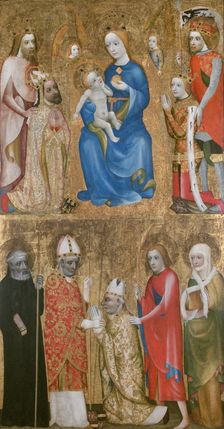 Votive Painting of Archbishop Jan Ocko of Vlasim, ca 1370. Artist: Theodoric of Prague, (Circle) (active ca. 1360-1380)
