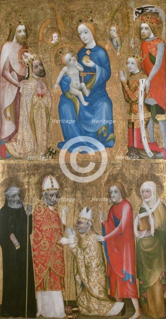 Votive Painting of Archbishop Jan Ocko of Vlasim, ca 1370. Artist: Theodoric of Prague, (Circle) (active ca. 1360-1380)
