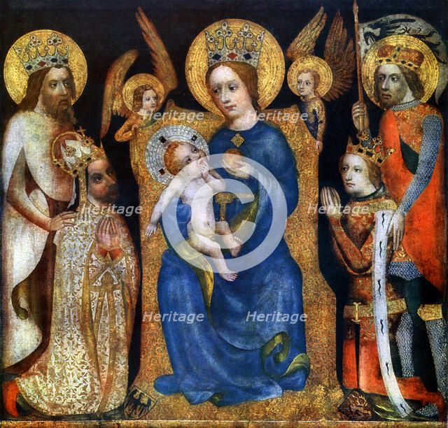 Votive panel of Archbishop Jan Ocko of Vlasim, after 1370 (1955). Artist: Master Theodoric