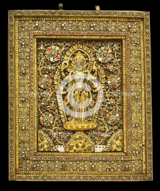 Votive Plaque with God Vishnu, 19th century. Creator: Unknown.