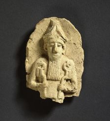 Votive plaque fragment, Old Babylonian, c1800-1600BC