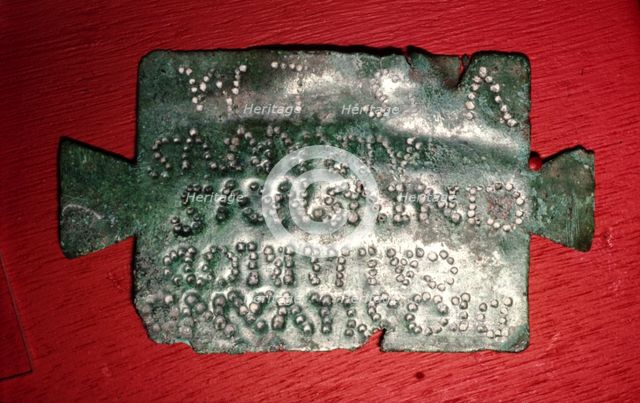 Votive Plaque in Roman Bronze, to the God Silvanus Callirius, c1st century.  Artist: Cintusmus.