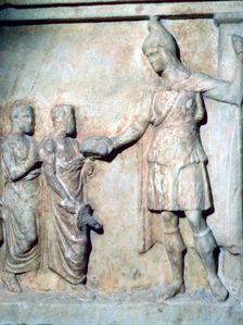 Votive relief for the goddess Artemis, 4th century BC