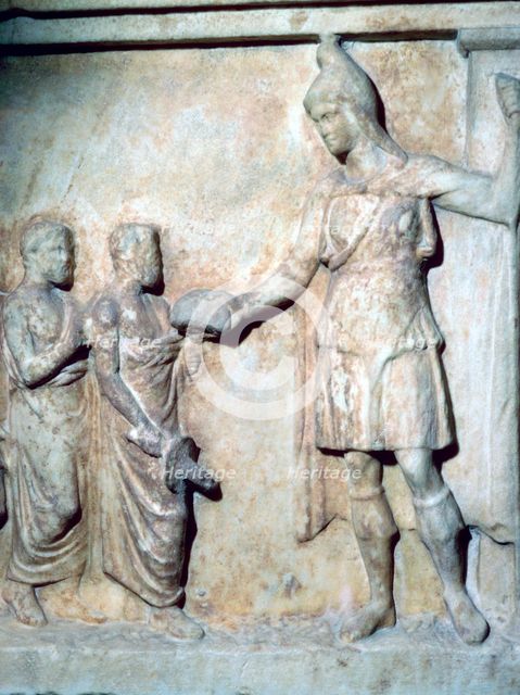 Votive relief for the goddess Artemis, 4th century BC. Artist: Unknown