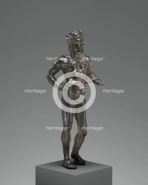 Votive Statuette of Hercle; Statuette of Hercle, 320-280 B. C. Creator: Unknown.
