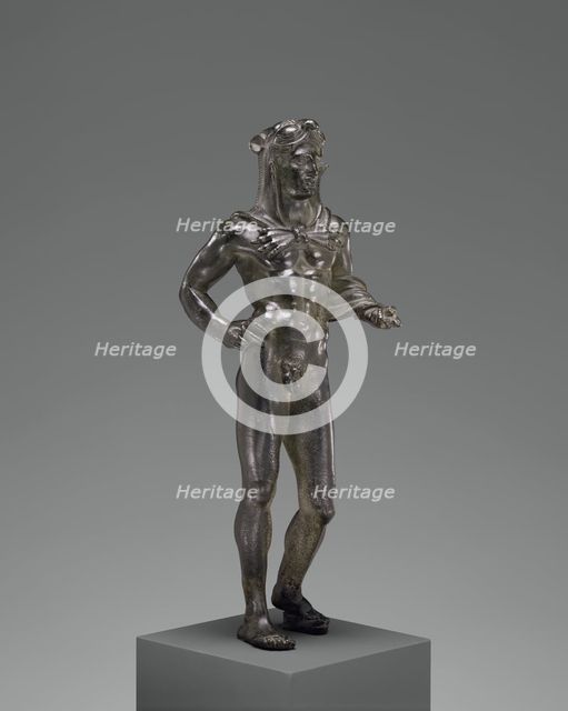 Votive Statuette of Hercle; Statuette of Hercle, 320-280 B. C. Creator: Unknown.