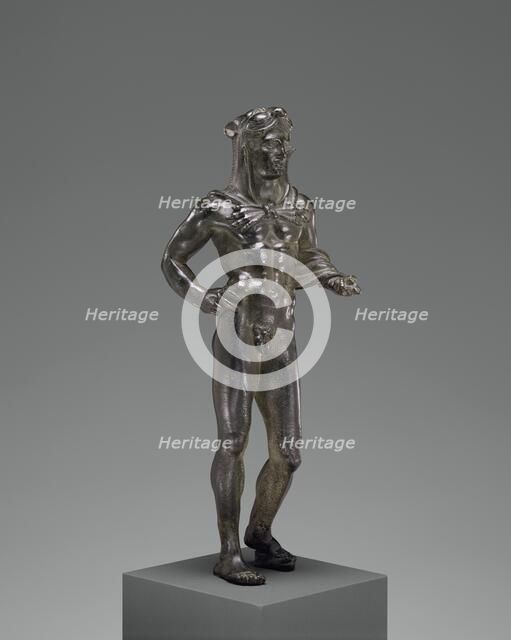 Votive Statuette of Hercle; Statuette of Hercle, 320-280 B. C. Creator: Unknown.