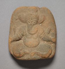 Votive Tablet with Ganesha, Lord of Obstacles, c.18th century. Creator: Unknown