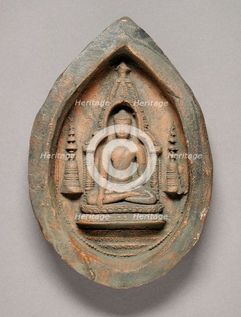 Votive Tablet of Buddha Shakyamuni, between c.1050 and c.1100. Creator: Unknown.