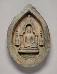 Votive Tablet of Buddha Shakyamuni, between c.1050 and c.1100. Creator: Unknown
