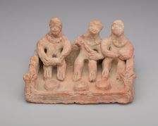 Votive Tank Shrine with Three Monkey Musicians, 1st/2nd century. Creator: Unknown