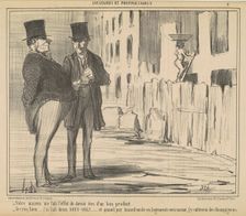Votre maison me fait l'effet de devoir ..., 19th century. Creator: Honore Daumier
