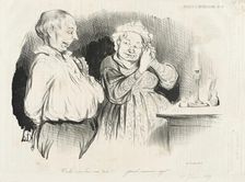 Voulez-vous bien vous taire!!..., 1839. Creator: Honore Daumier