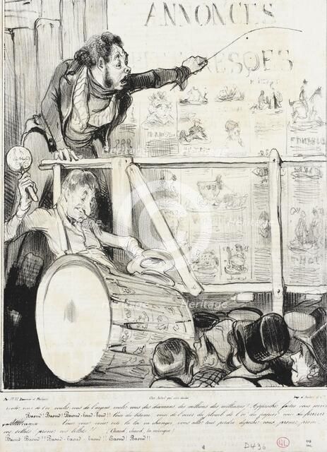 Voulez-vous de l'or...des diamans.., 1838. Creator: Honore Daumier.