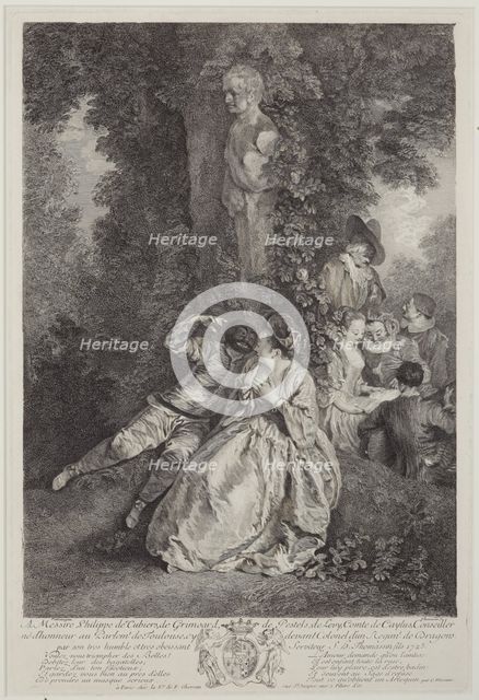 Voulez-vous triompher des belles?..., 1725. Creator: Simon Henri Thomassin.