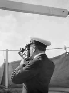 Vourekas, Captain, on his ship, 1929 Creator: Arnold Genthe