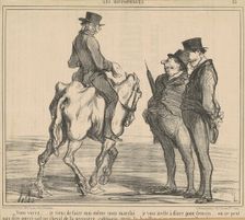 Vous voyez ... je viens de faire ... mon marché ..., 19th century. Creator: Honore Daumier