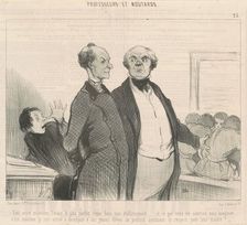 Vous voyez ... l'orde le plus parfait règne ..., 19th century. Creator: Honore Daumier