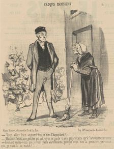 Vous allez bien aujourd'hui, M'sieu Chapoulard? ..., c1850s. Creator: Honore Daumier
