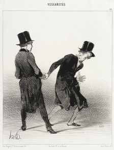 Vous mon ami! comment vous savez..., 1842. Creator: Honore Daumier