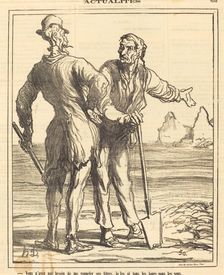 Vous n'avez pas besoin de me rappeler ses titres..., 1871. Creator: Honore Daumier