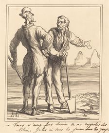 Vous n'avez pas besoin de me rappeler ses titres..., 1871. Creator: Honore Daumier