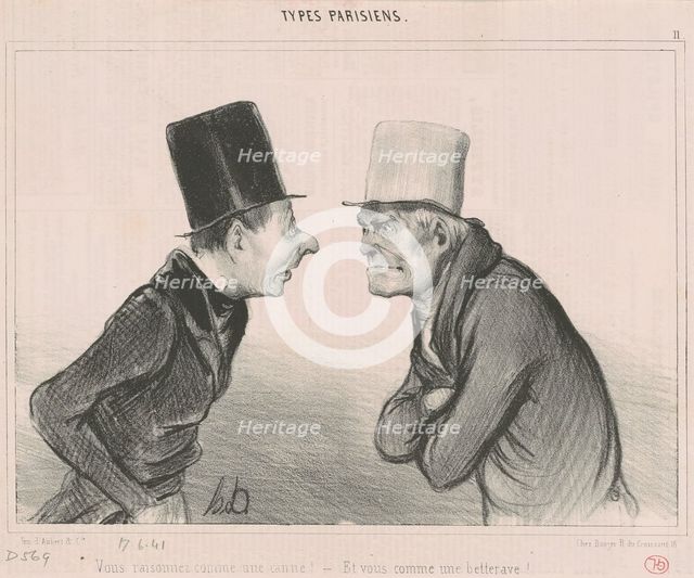 Vous raisonnez comme une canne!, 19th century. Creator: Honore Daumier.