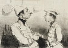 Vous savez bien l'éponge que vous disiez.., 1842. Creator: Honore Daumier
